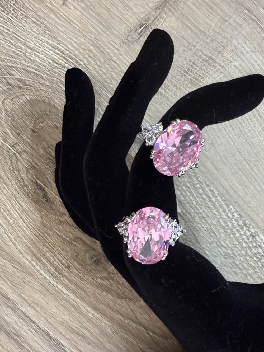 JTV Bella Luce 16.13 CTW Pink & White Diamond Simulant Rhodium over Sterling-NWT - Picture 2 of 11